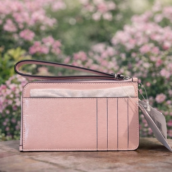 Kate Spade New York Lucy Small Textured Patent Leather L-Zip Wristlet NWT - Picture 2 of 4